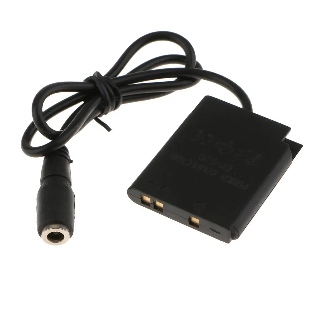 

EP-62G External Power Supply Adapter ENEL19 Dummy Battery Reliable DC Coupler for Nikon Coolpix S5200 S5300