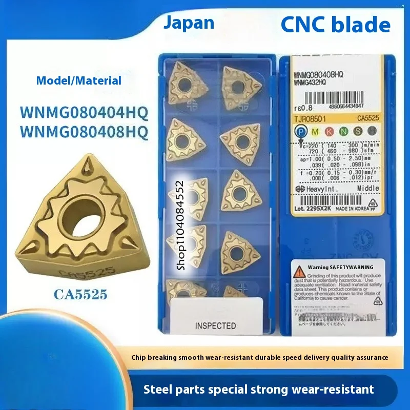 

100% Original Genuine Japan CNC Inserts WNMG080404HQ CA5525 CA5515 WNMG080408CQ PS HQ WNMG080412 WNMG 080404 080408 080412