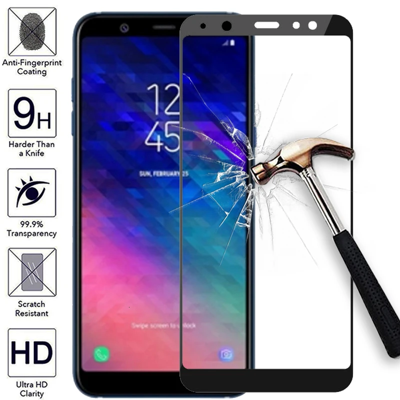 Protective Glass For Samsung Galaxy A5  A3  A6 Plus  A8 Screen Protector Tempered Glas Case On 3a 5a 6a 8a A 3 5 6 8