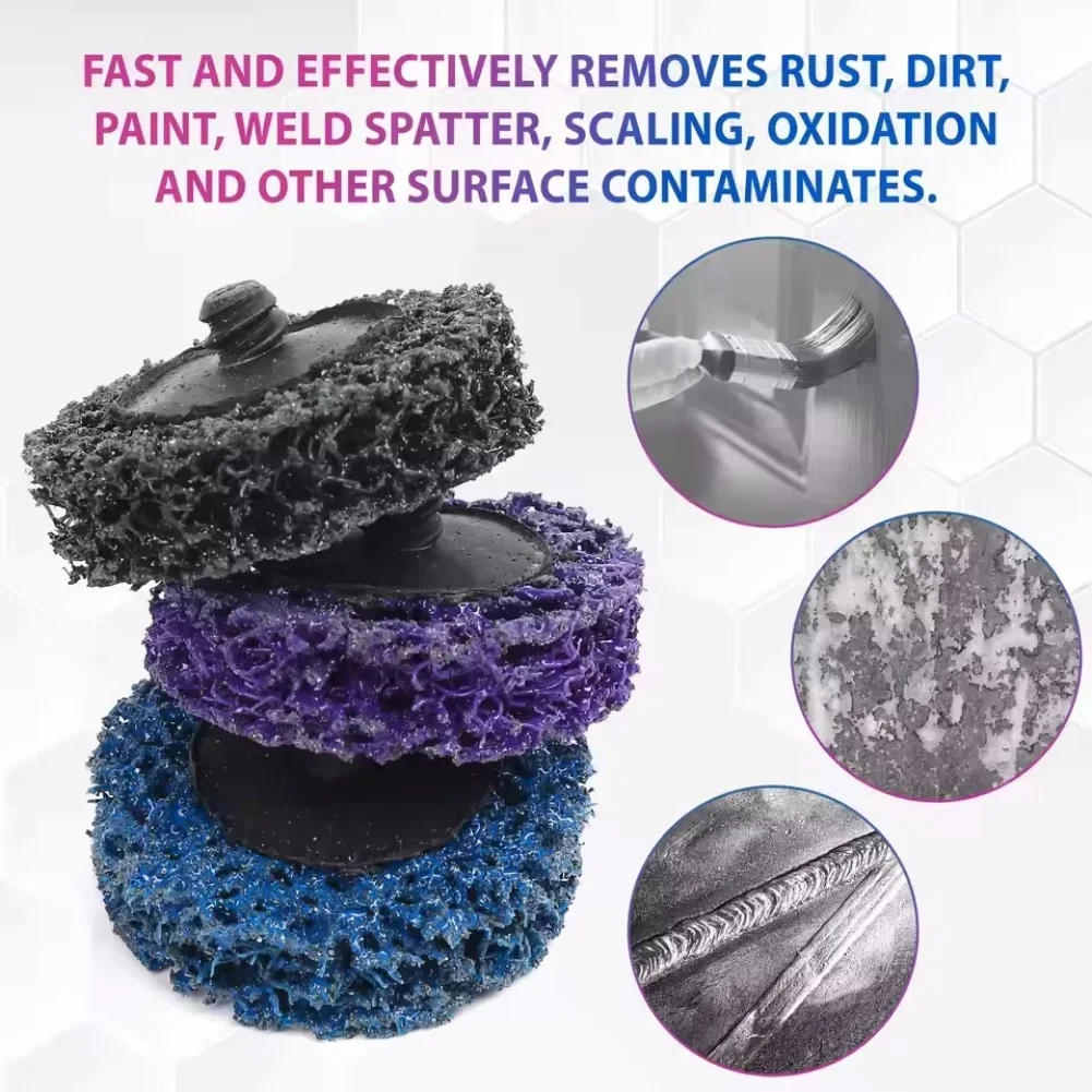 13 قطعة مزيل الصدأ عجلة القرص 2 بوصة زاوية طحن قرص جلخ البليت تلميع شريط معدني القرص جلخ الطلاء تنظيف عجلة