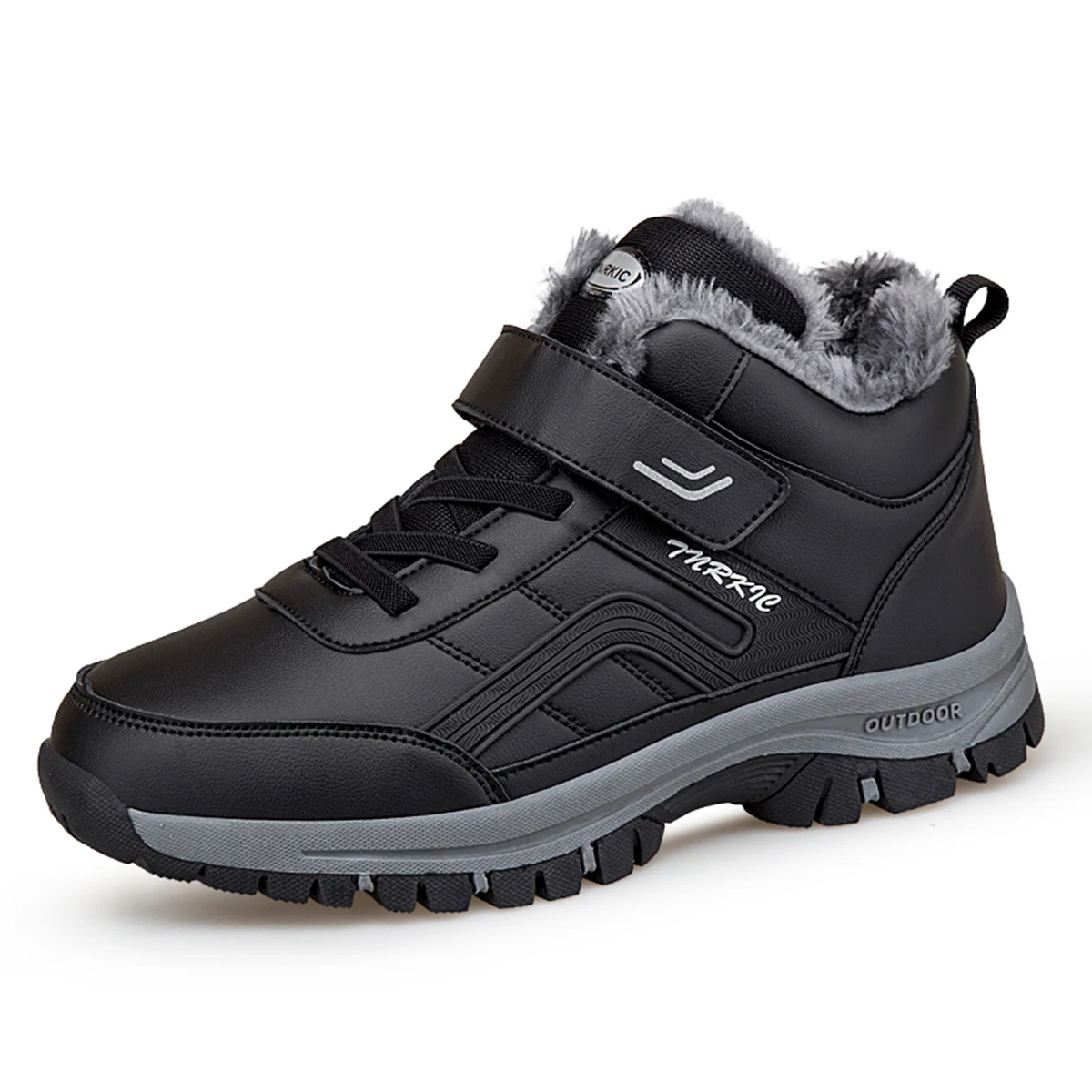 

men boots winter boots Non-slip Warm Snow Shoes men cotton boots male shoes Comfortable Low Top Hiking Shoes men