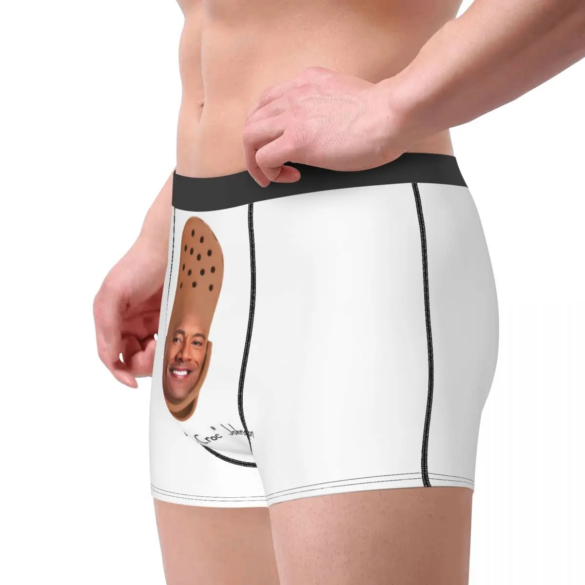 Custom Fashion Dwayne The Croc Johnson Boxers Shorts Panties Men\'s Underpants Comfortable Briefs Underwear