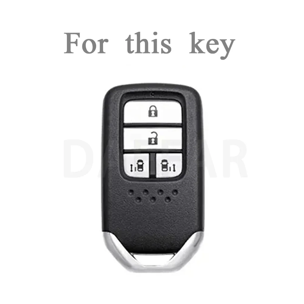 For Honda Stepwgn Elysion Civic Fit Accord Pilot CRV HR-V MPV EX Odyssey 2013-2018 TPU Car Key Case Cover Protector 4 Buttons