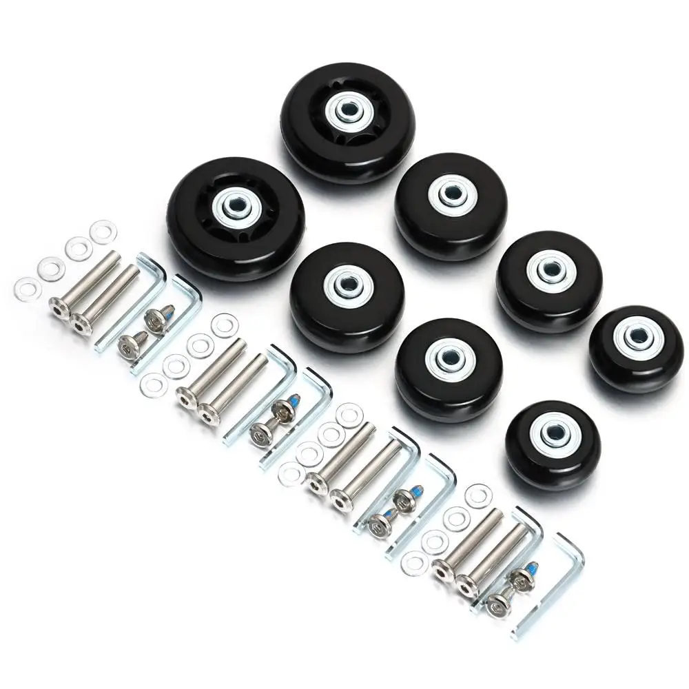 2/4x استبدال حقيبة سفر الأمتعة عجلات المحاور طقم تصليح Dia.40mm/50mm/60mm