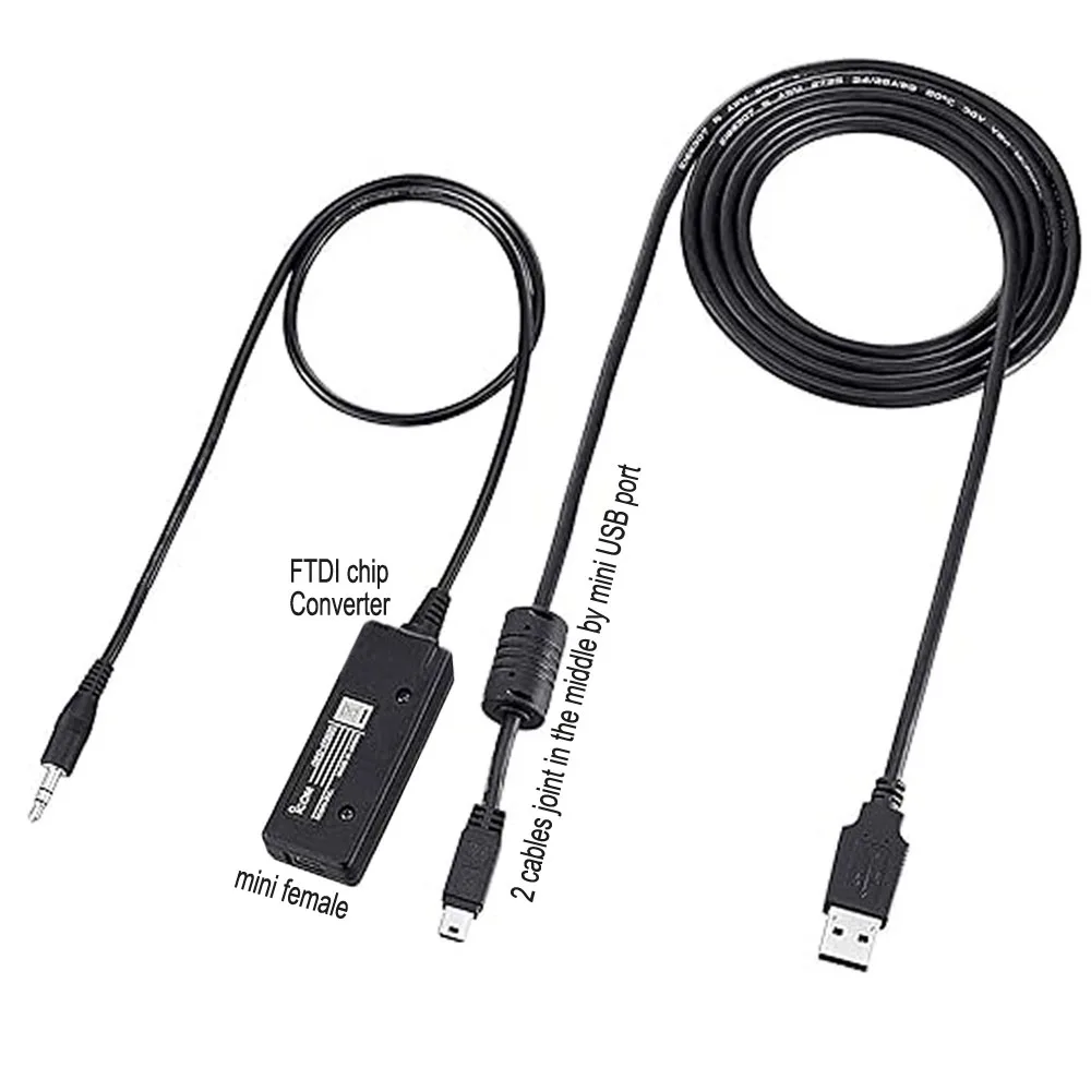 USB 3.5 مللي متر ستيريو ل IC-F16 IC-V88 CS-F14 CTCSS كابل استنساخ مشترك OPC-478/UC/UD/UC-1