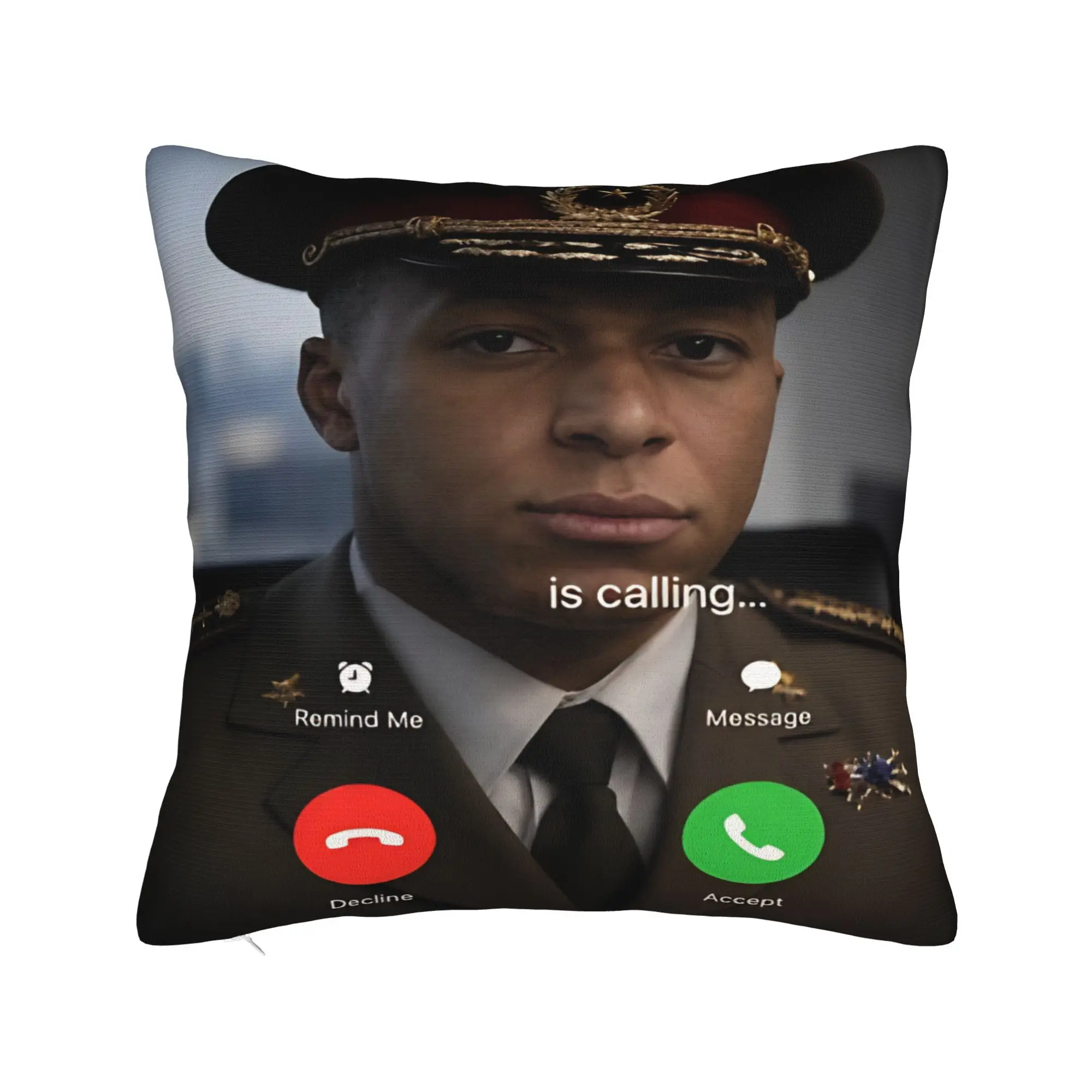Kylian Mbappe Is Calling Phone Screen Meme Pillow Case  Morden Pillow Cover Design Pillowcases For Living Room Chair
