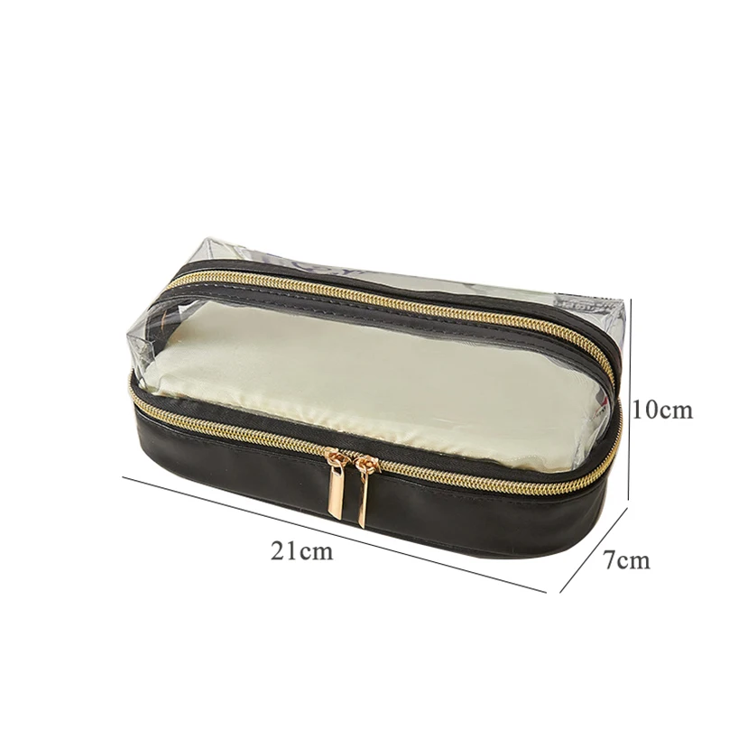 Pencil Case Transparent School Supplies Pencilcase Large Capacity Pencil Box Estuches Escolares Kawaii Stationery Pencil Cases