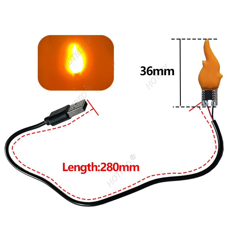 LED فلاش ضوء شمعة مع واجهة USB تيار مستمر 5 فولت 2200 كيلو اديسون لهب خيوط حفلة عيد ميلاد ديكور ضوء لمبة الملحقات DIY بها بنفسك