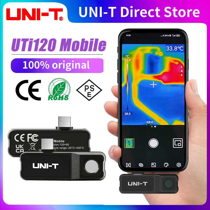 UNI-T UTi120 Mobile UTI120MS USB Infrared Thermal Imager Mobile Phones Thermographic Camera Imager Camera For Repair