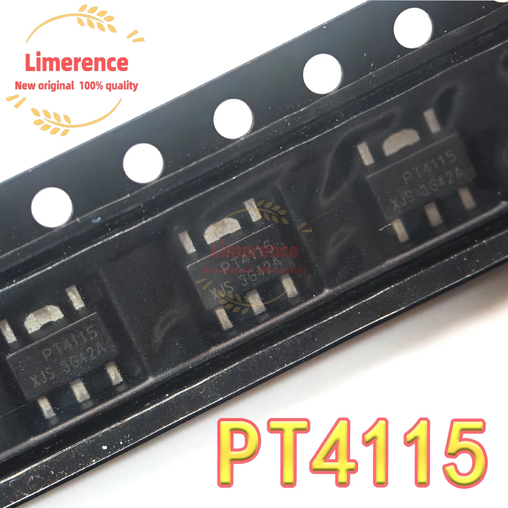 10PCS PT4115 SOT-89 PT4115-89E SOT89 SMD New and Original IC Chipset