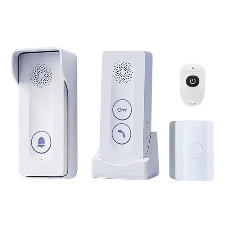 ABJN-New 800M Long Distance Outdoor Doorbell Wireless Intercom Door Phone Unlocking Two-Way Intercom 433Mhz