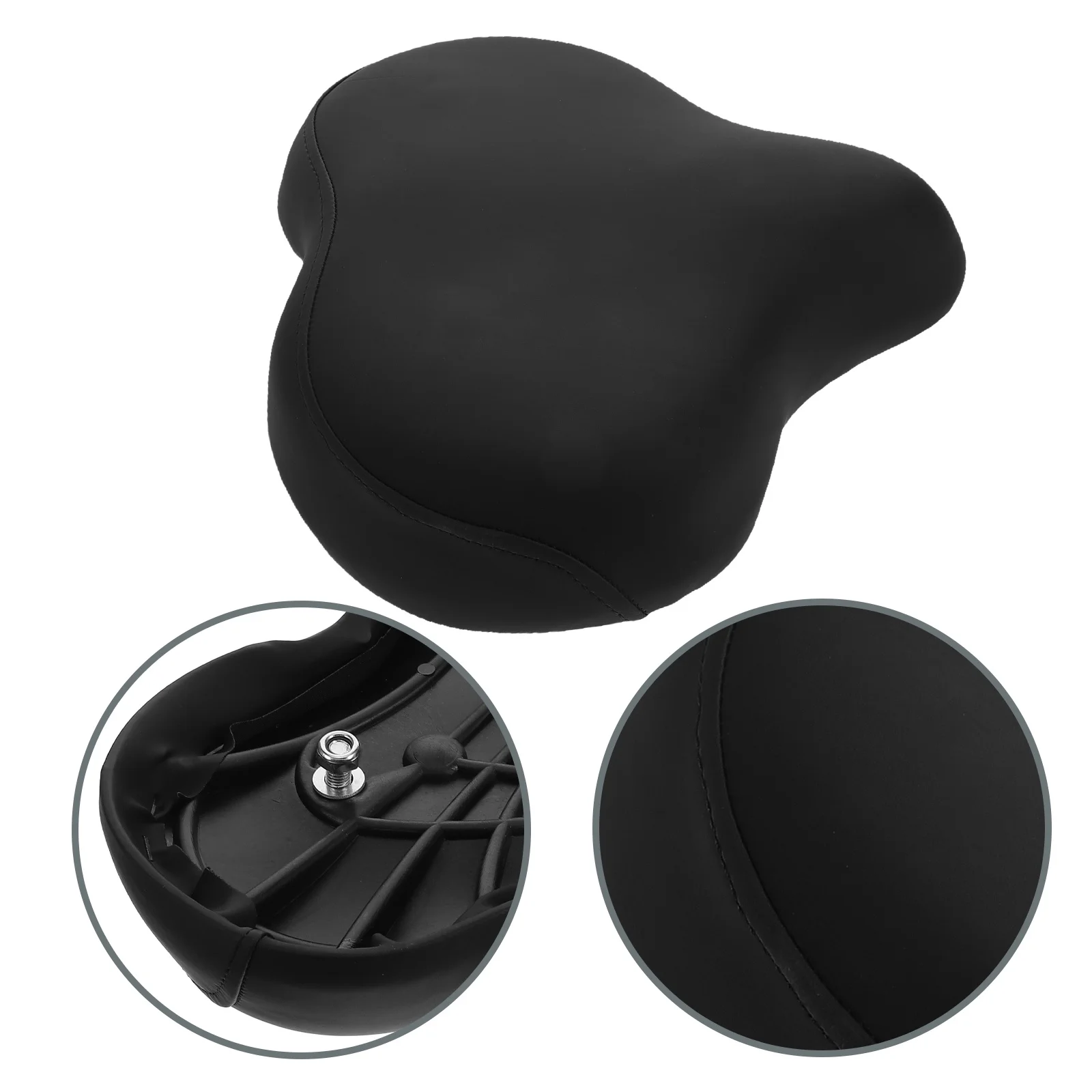 

Fitness Bike Cushion Exercise Bike Seat Pad Padded Saddle Cover Ergonomic Design Breathable Holes Universal Fit Home Gym