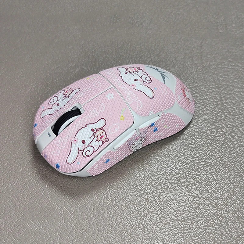 Cartoon Sanrio Mouse Grip Tape Handmade Sticker Non Slip Suck Sweat Sticker For F1 Series Wireless Mouse Accessories