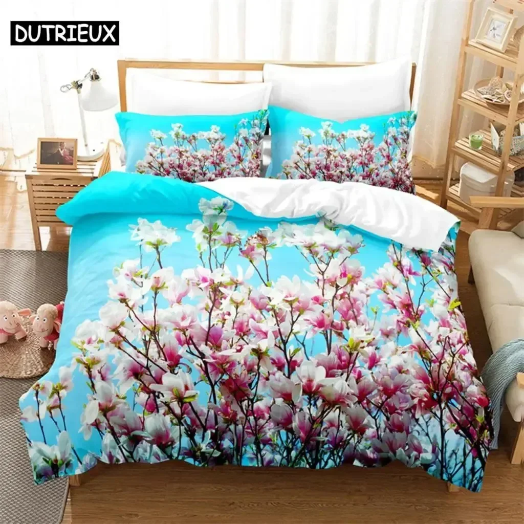 Bright Roses Bedding Set Single Twin Double Queen King Cal King Size Bed Linen Set