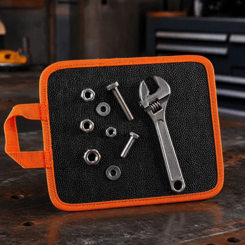 Double-Sided Magnet Tool Storage Pad Portable Anti-Slip Magnetic Holder Pad Strong Magnet Reinforced Edge