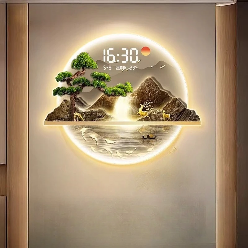 

Round Irregular Wall Clocks Decoration Japanese Restaurant Minimalist Clock Wall Creative Relogio De Parede Hotel Furniture