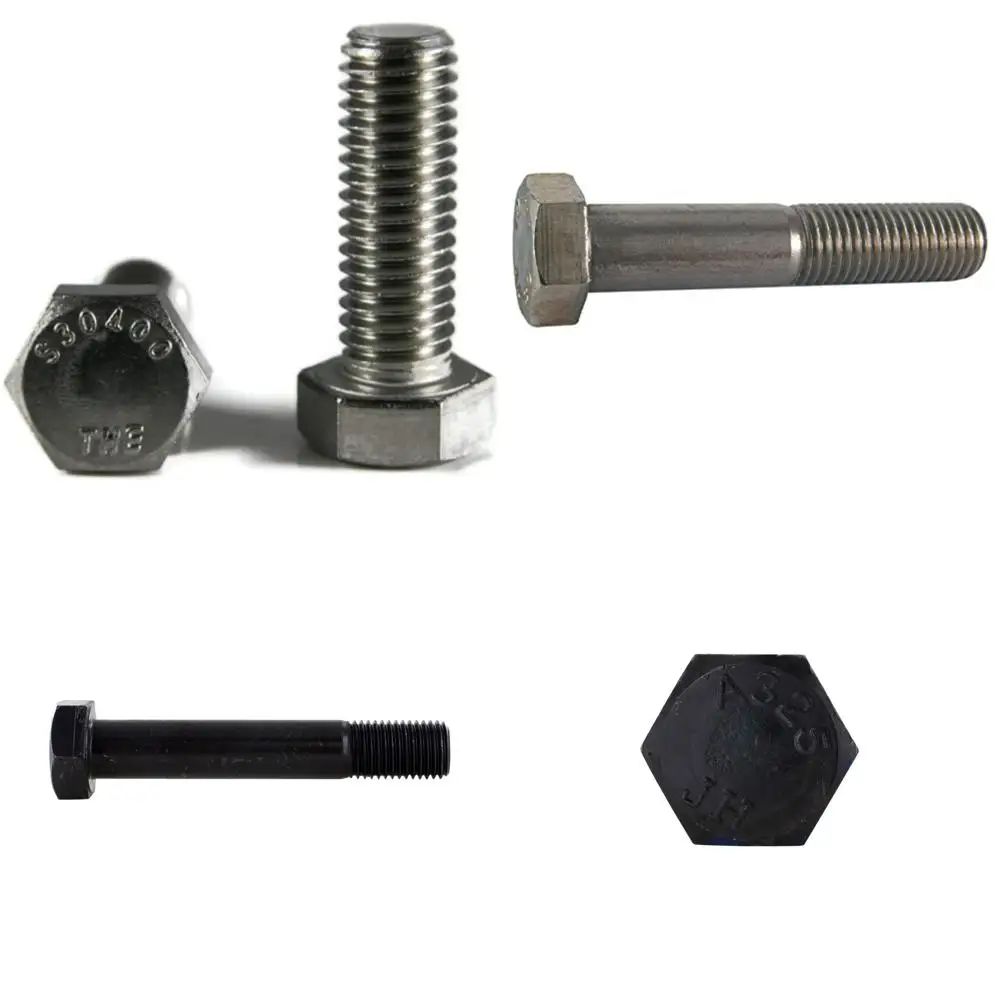 

Stainless Steel Coarse Thread Hex Head Cap Screws, Fully Threaded, 18-8 Grade, 3/8-16 x 1-1/2, 100 Pack