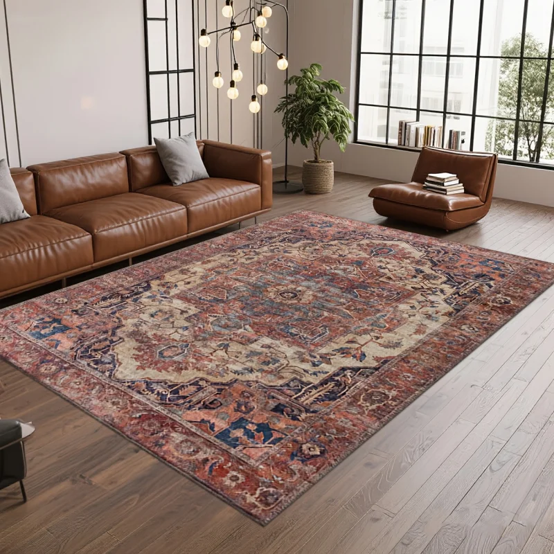 vikama-vintage-warm-red-brown-persian-carpet-non-slip-washable-large-rug-for-living-bedroom-dining-room-hallway-retro-home-decor