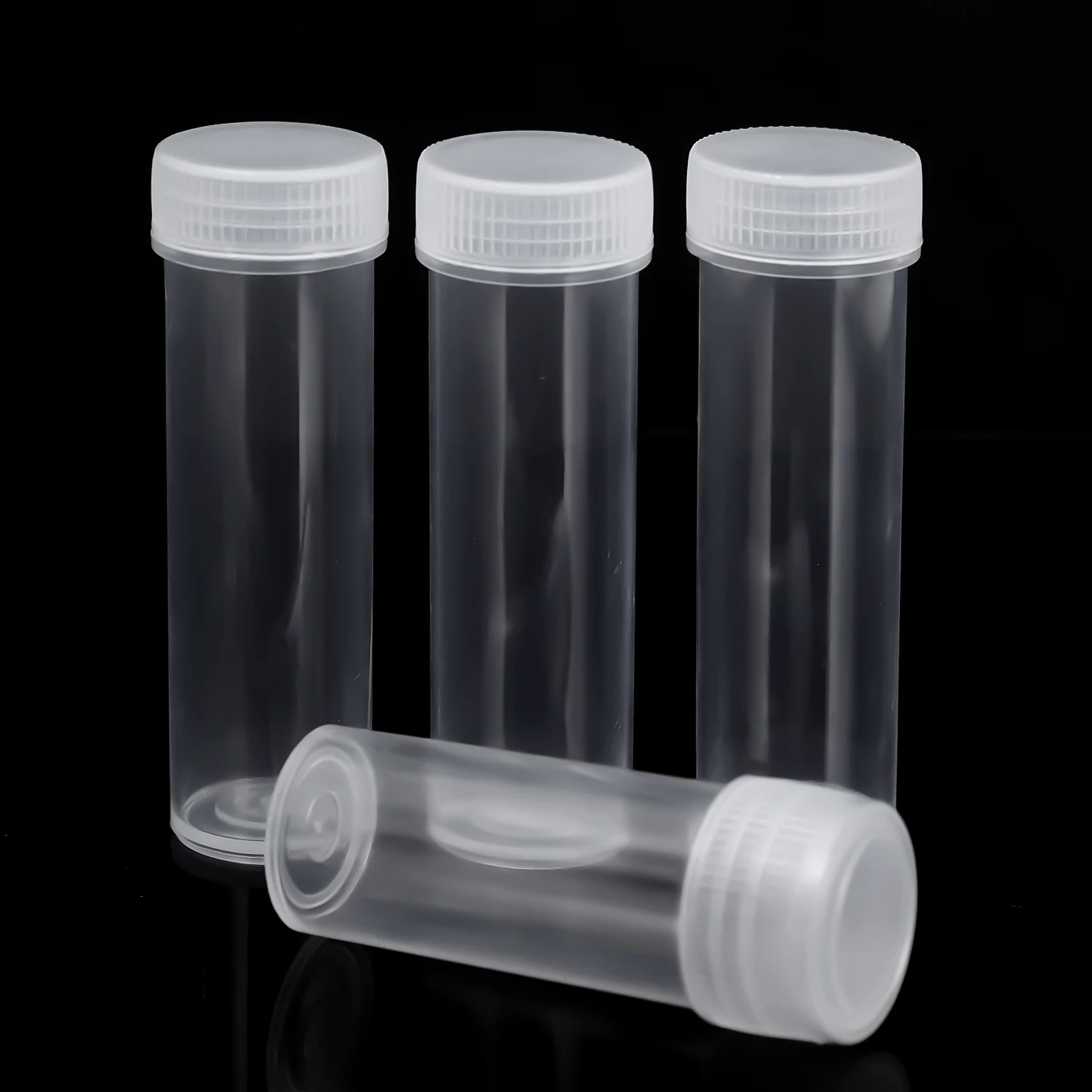 5/7ML Sample Jars Mini Storage Bottle Plastic Vials with Lids Test Tube Containers for Beads Glitter Powder Pill Travel Bottles