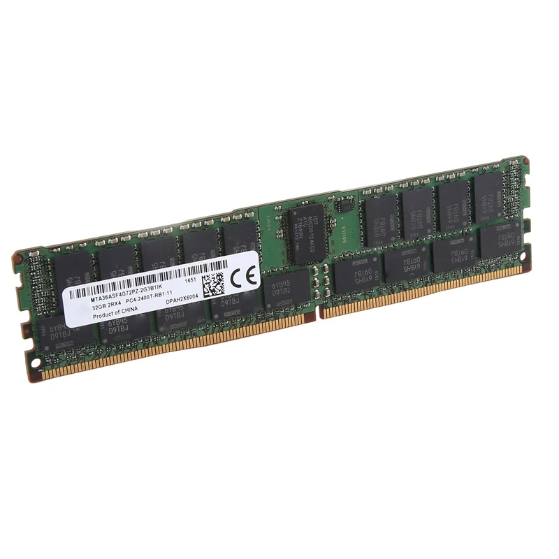 For MT 32GB DDR4 Server RAM Memory MT DDR4 RECC RAM 2400Mhz PC4-19200 288PIN 2Rx4 RECC Memory RAM 1.2V REG ECC RAM