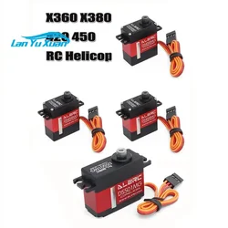 ALZRC 3PCS DS452MG Servos+1PCS DS501MG tail Servo For 380 450 480 500 RC Helicopter airplane