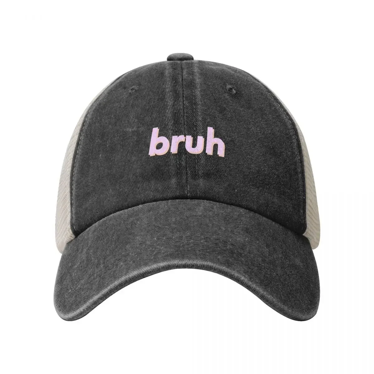 Bruh Baseball Cap Big Size Hat funny hat Men's Women's