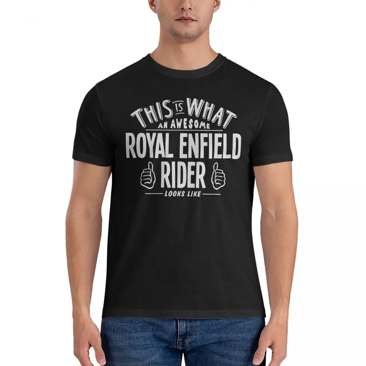 

This Is What An Awesome Rider Looks Like - Bike Nut Clothing T-Shirt for Men R-Royal Enfield Funny Pure Cotton Tee Shirt