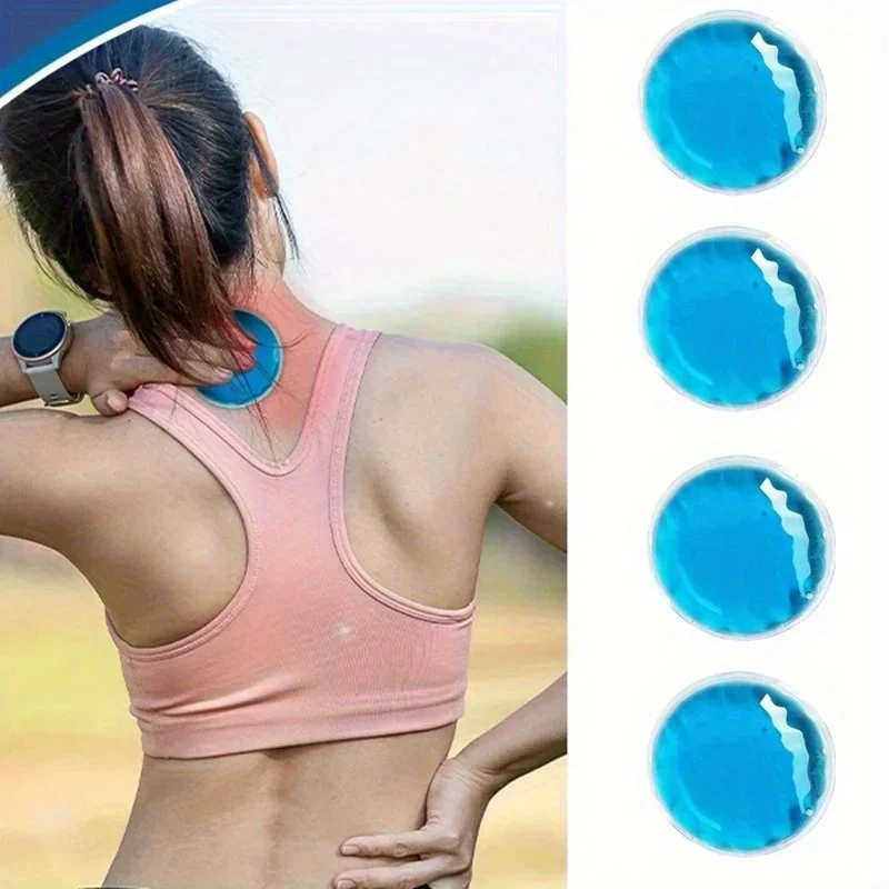 10pcs Reusable Round Gel Ice Packs - Suitable for Eye Care, Hot and Cold Compress Function, Perfect for Relaxing and Refreshing