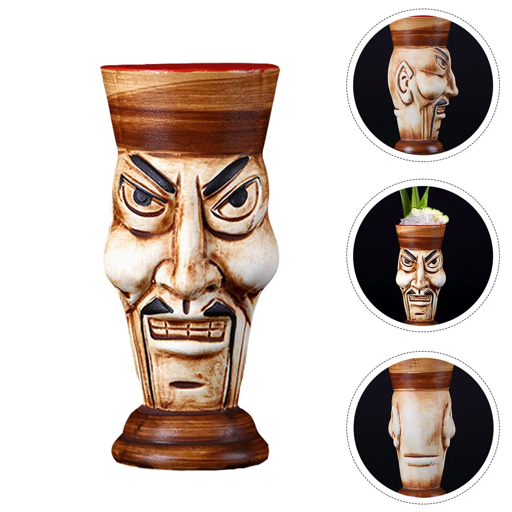 

1Pcs Zombie Head Ceramic Cocktail Cup Unique Creative Wine Mug Large Beverage Cup Wine Mug Bar Decoration