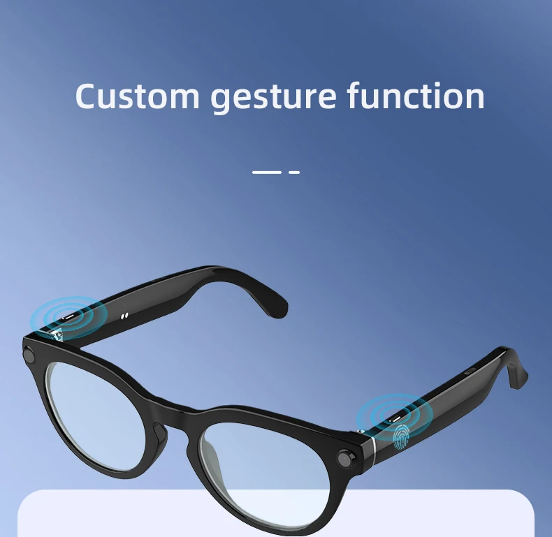 AI Smart Camera Glasses 500W HD 1080P Camera Smart Voice Assistant Dialogue Built-In Large Model Support