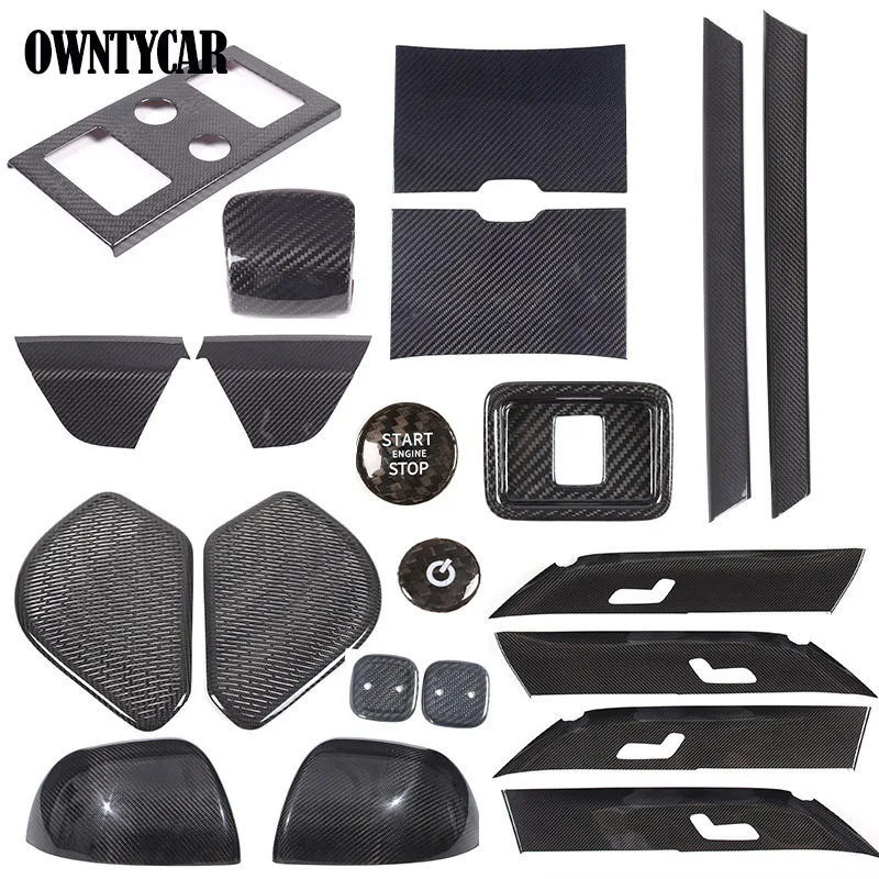 

Real Carbon Fiber For Land Rover Range Rover Vogue 2023-2026 Car Interior Decoration Frame Decorative Stickers Car Accessories