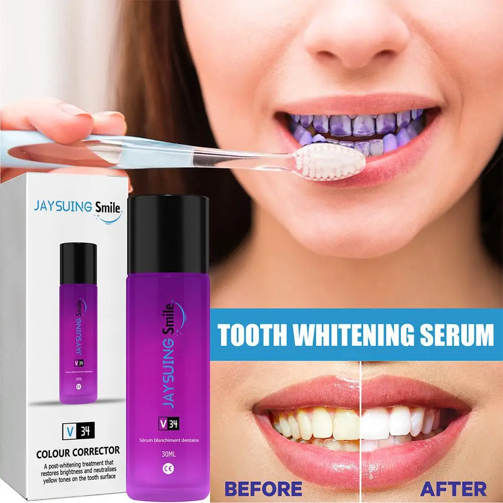 

Tooth Whitening V34 Toothpaste Teeth Stains Removal Deep Cleansing Teeth Whitening Breath Oral Tooth Freshen Care X6Y8