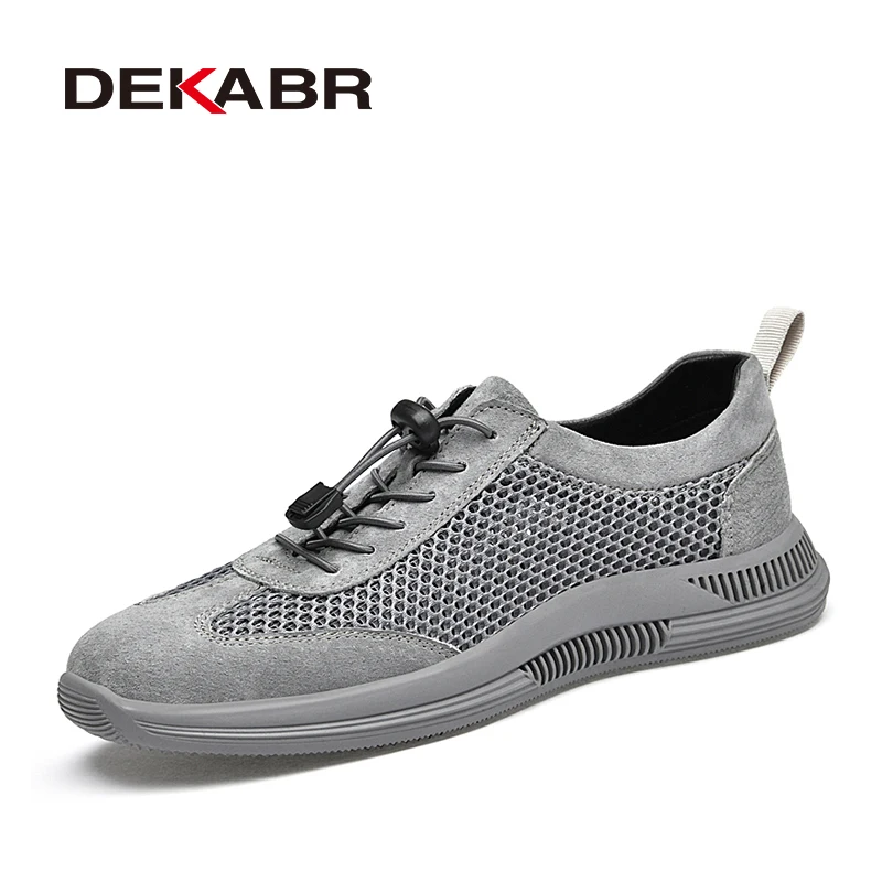 DEKABR Fashion Men Sneakers Shoes Men Loafers High Quality Summer Breathable Mesh Men Casual Shoes Men Trainer Zapatillas Hombre