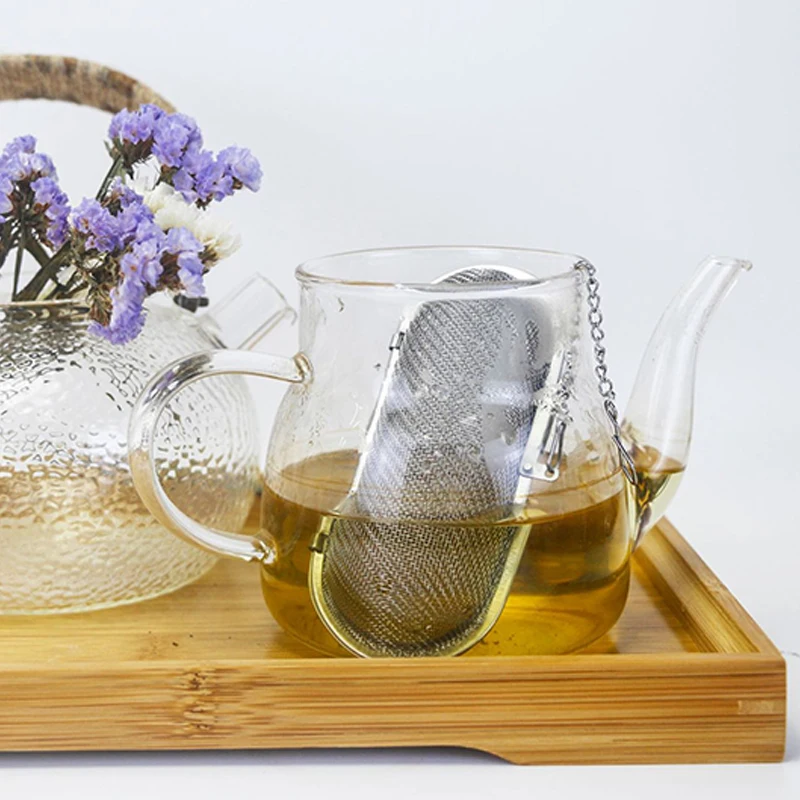 Edelstahl Kochen Gewürze Infuser Fein Mesh Lose Tee Kräuter Sieb Mehrzweck Rückstände Filter Für Haushalt