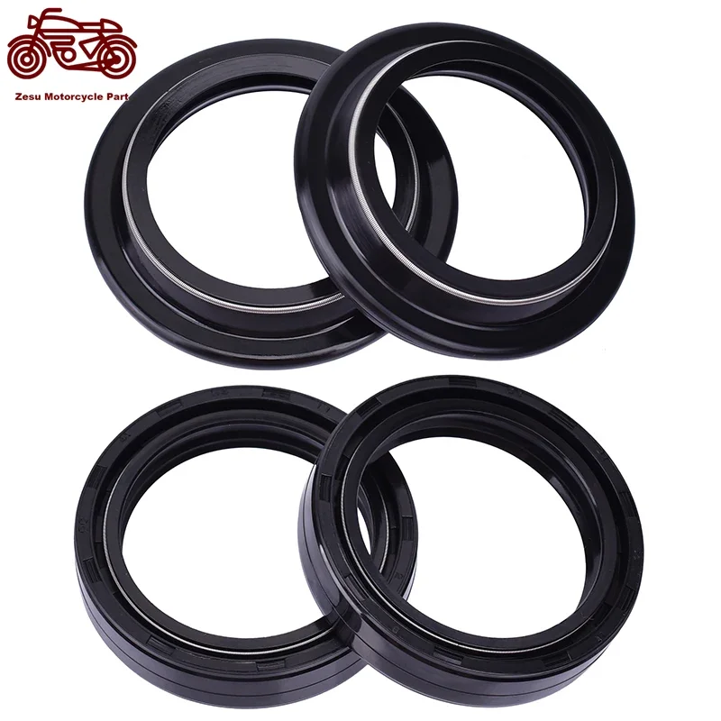 Motorcycle 41 54 Front Fork Damper Oil Seal Dust Seals for Har/ley Davidson FLHT FLHTC FLHTCUI FLHXI FLSTC1450 FLSTF1450 Fat Boy