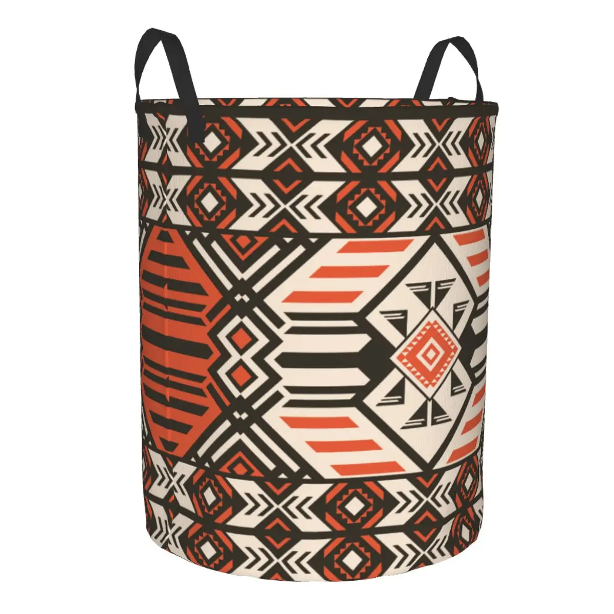 Custom Navajo Geometric Pattern Indian Print Ethnic Laundry Basket Collapsible Clothing Hamper Toys Organizer Storage Bins