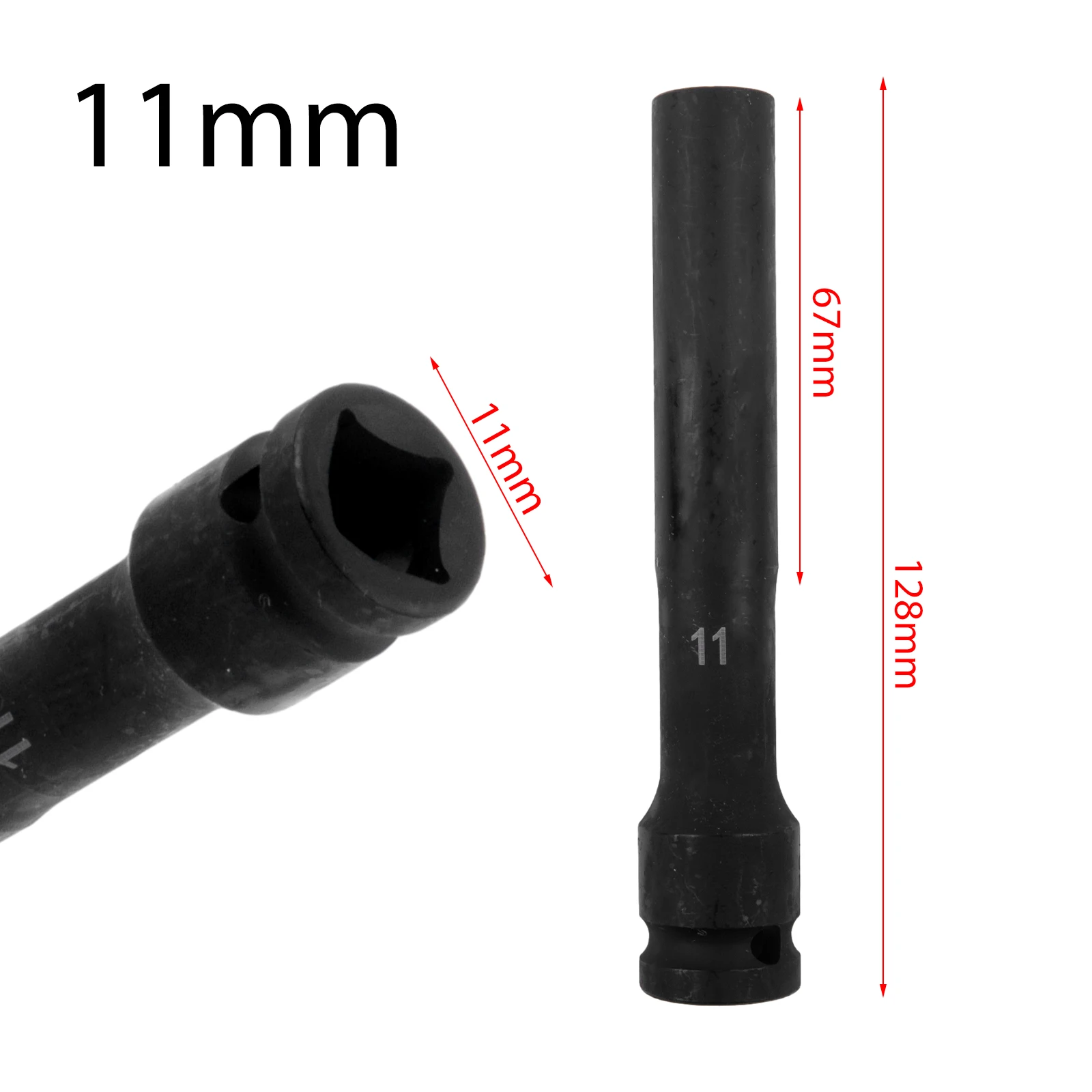 1PCS Impact Socket Set 1/2 Inch Drive Metric Deep Wrench Hex Socket Head Kit For Wrench Adapter Hand Tool Set 8-24mm Adapters