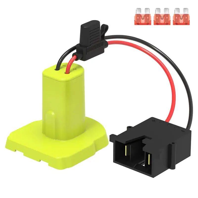 

AEE6-Power Wheels Battery Adapter For Ryobi 18V Battery With Wire Harness Connector,Battery Converter With 3Pcs 40A Fuses