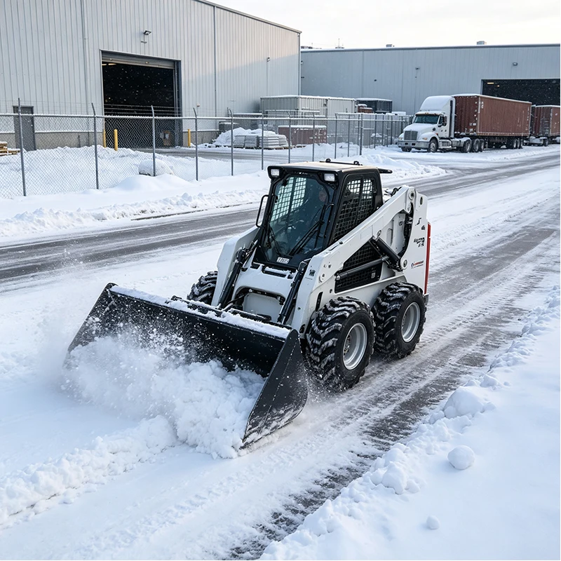 Reliable Operator Seat Hydraulic Skid Steer Loader Compact Mini Loader for Construction Road Maintenance Agricultural Work