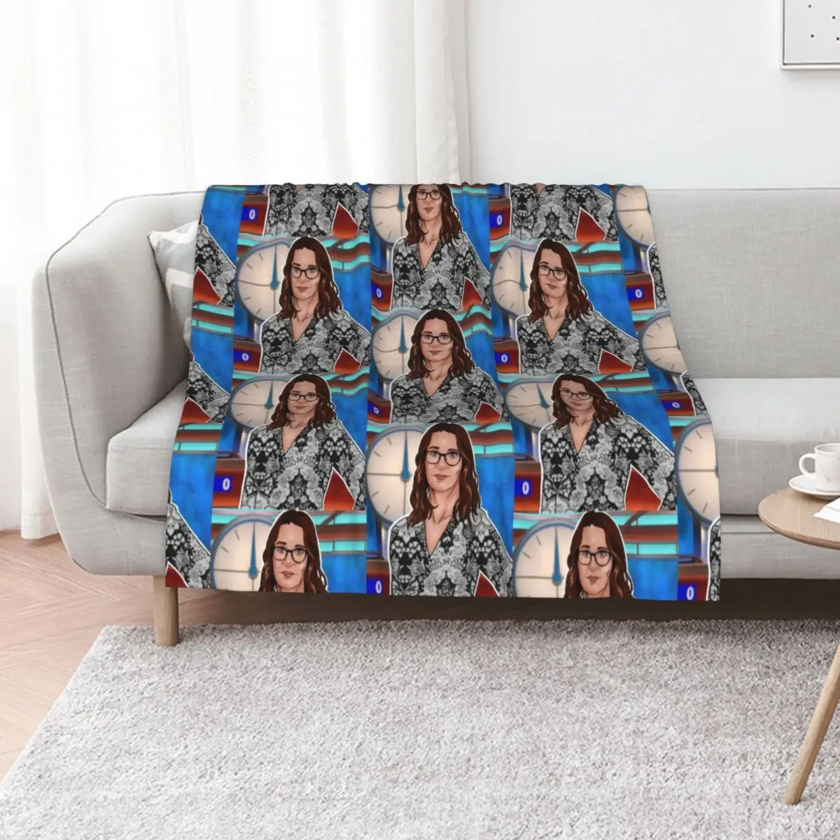 Celebrating the icons - Susie Dent from Countdown Throw Blanket for winter cosplay anime Vintage Luxury Thicken Polar Blankets