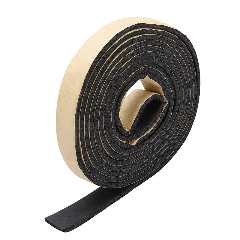 5mm thick Foam Insulation Tape Weather Stripping Door Seal Strip Self Adhesive Heat Resistant Sealing Sponge Strip Window Door