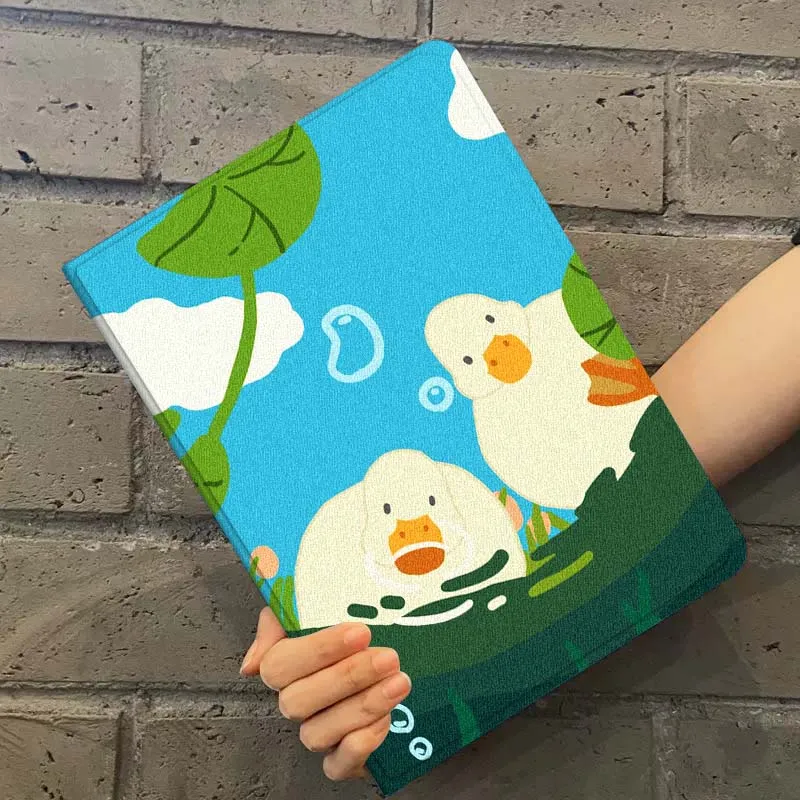 نمط توضيحي على شكل بطة لهاتف Xiaomi Mi Redmi Poco Pad 2 4 5 7S 6S 6 7 8 Max Plus Ultra SE Pro K 2025