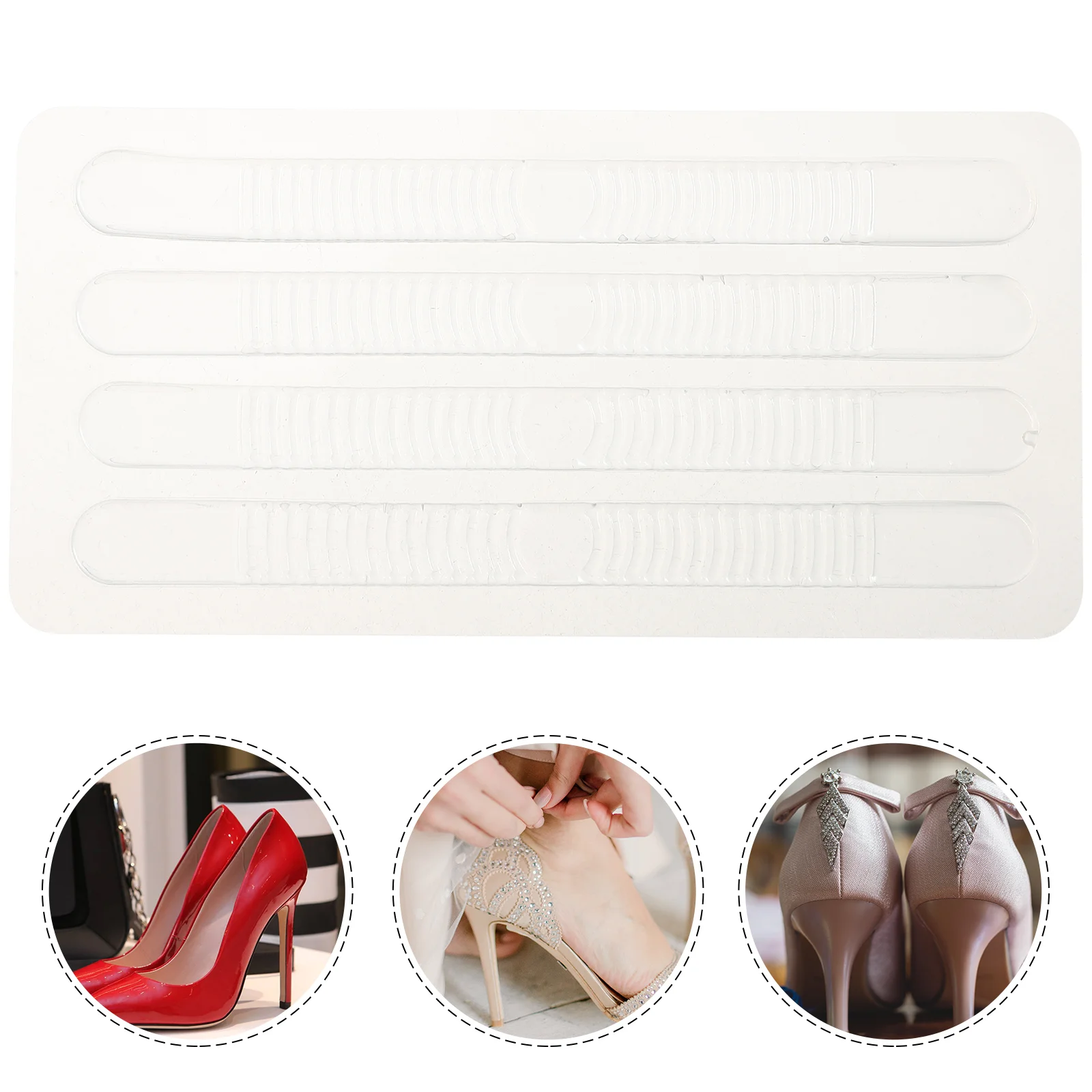 

16 Pcs Heel Cushion Gel Cushions Insoles Foot Care Protector Spur Pads Plantar Fasciitis Women Sandals