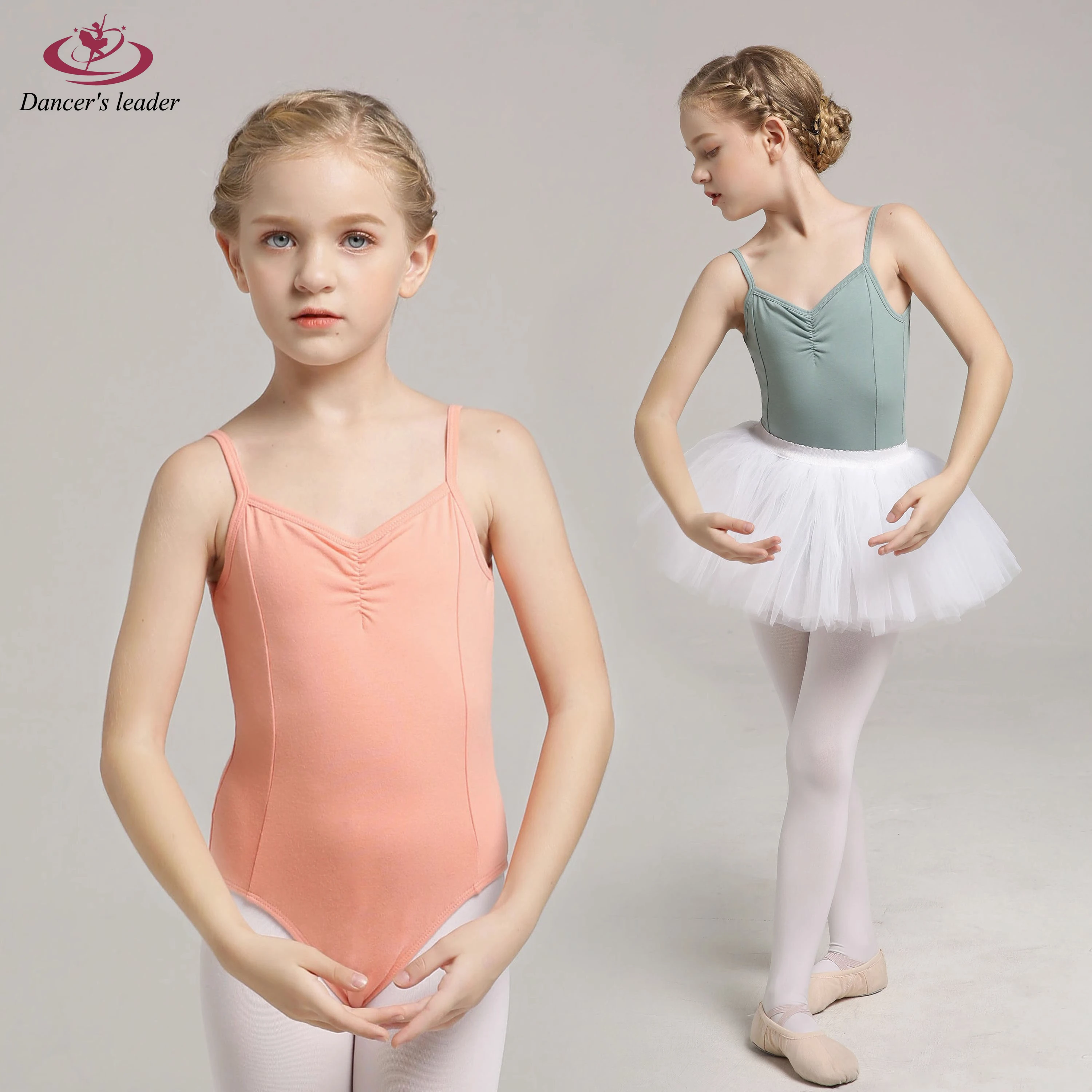 Ballet Costume Leotard for Front and Back Drawstring Sling Boilersuit Gymnastics Skin-tight Garment Performance Air Yoga Costume