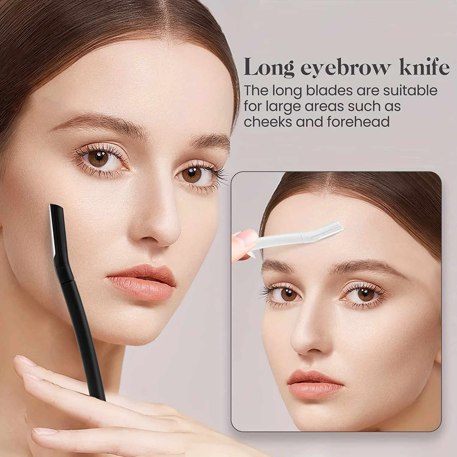 Safe Eyebrow Trimmer Makeup Tools Stainless Steel Eyebrow Scissors with Comb Hair Removal Shaver Eyebrows Shaping Makeup tools