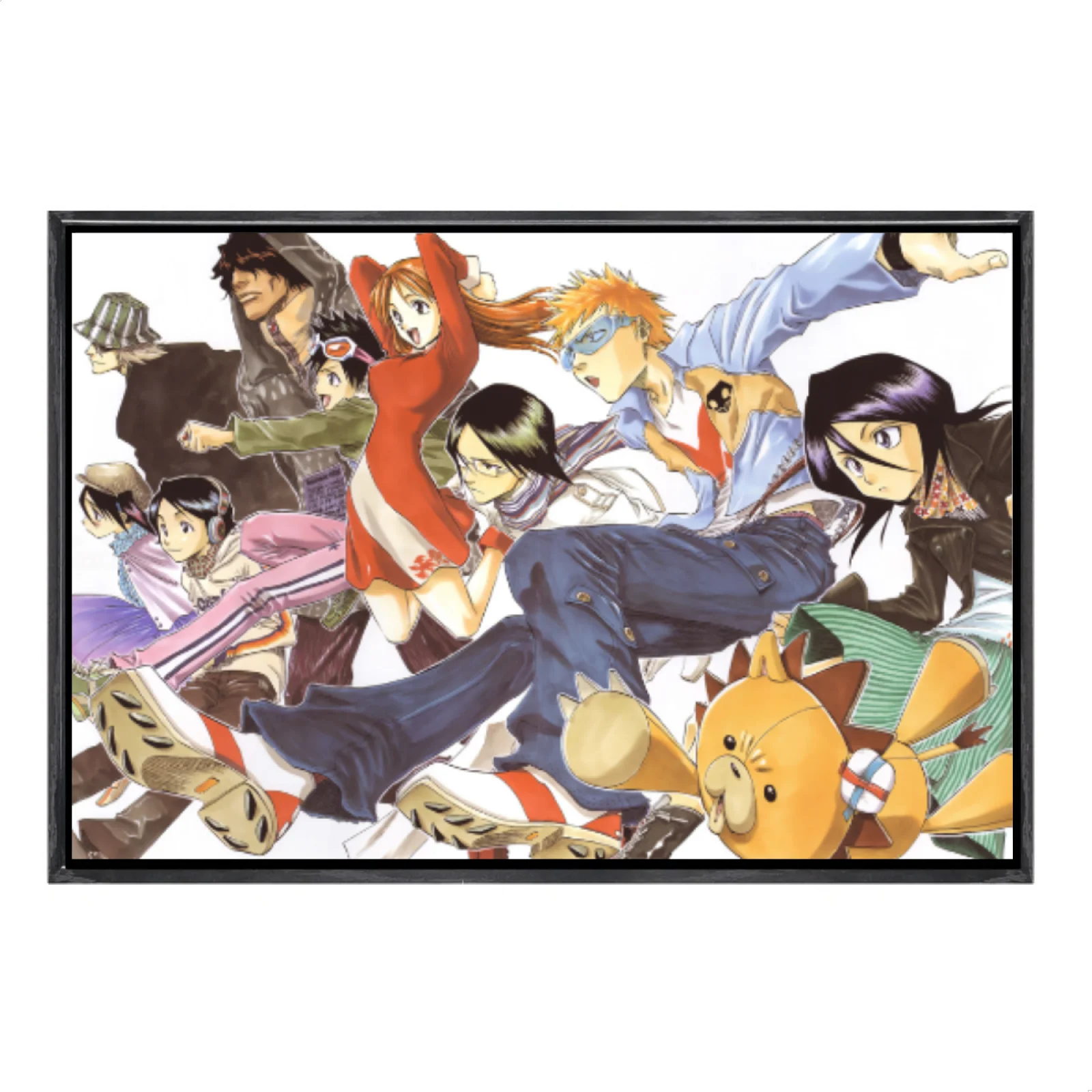 

Японская манга, многоразмерный холст, постер в двойной рамке, настенное искусство, домашний декор отбеливателя для гостиной, спальни