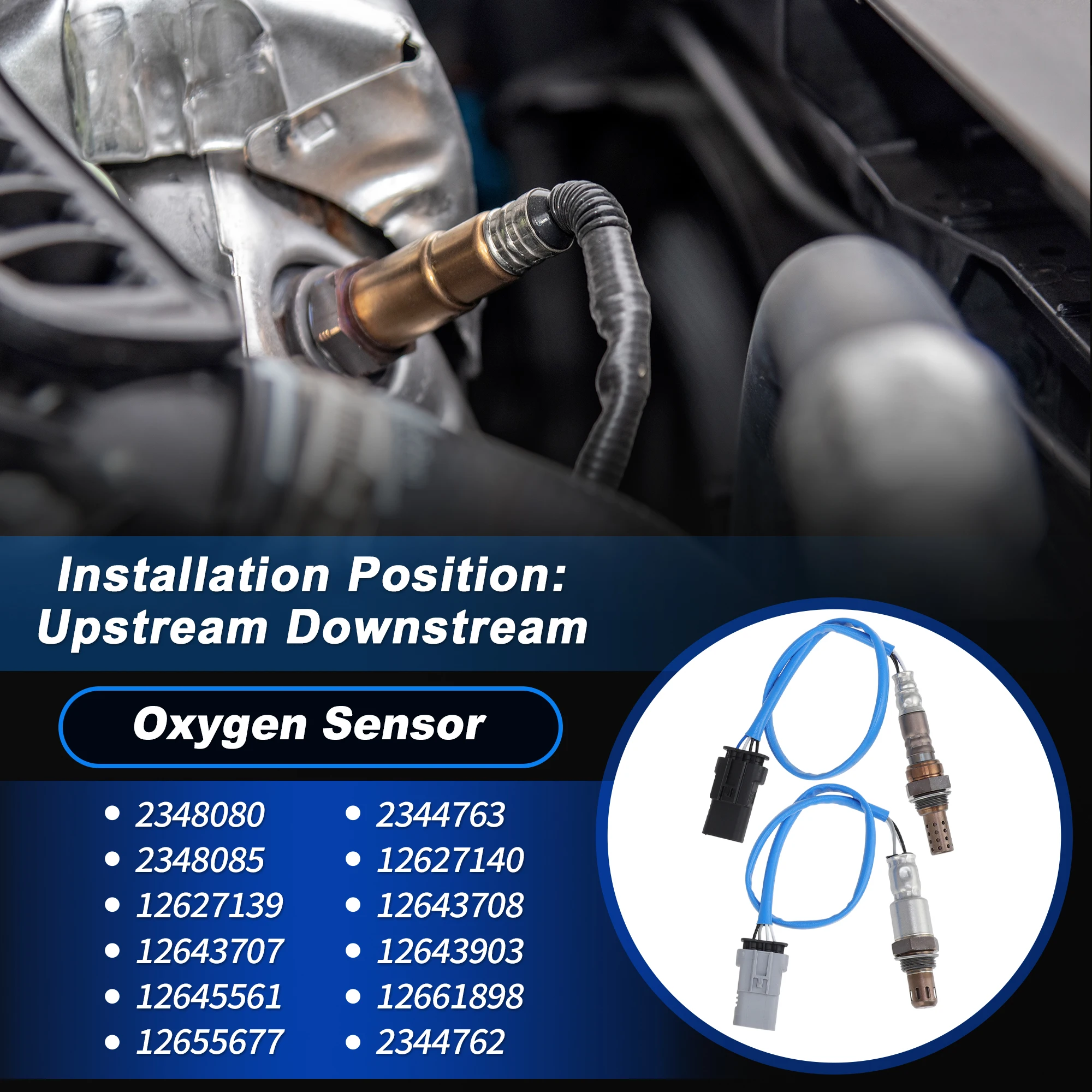 UXCELL Upstream Downstream Oxygen Sensor for GMC Acadia 2.5L 2017-2021 2pcs