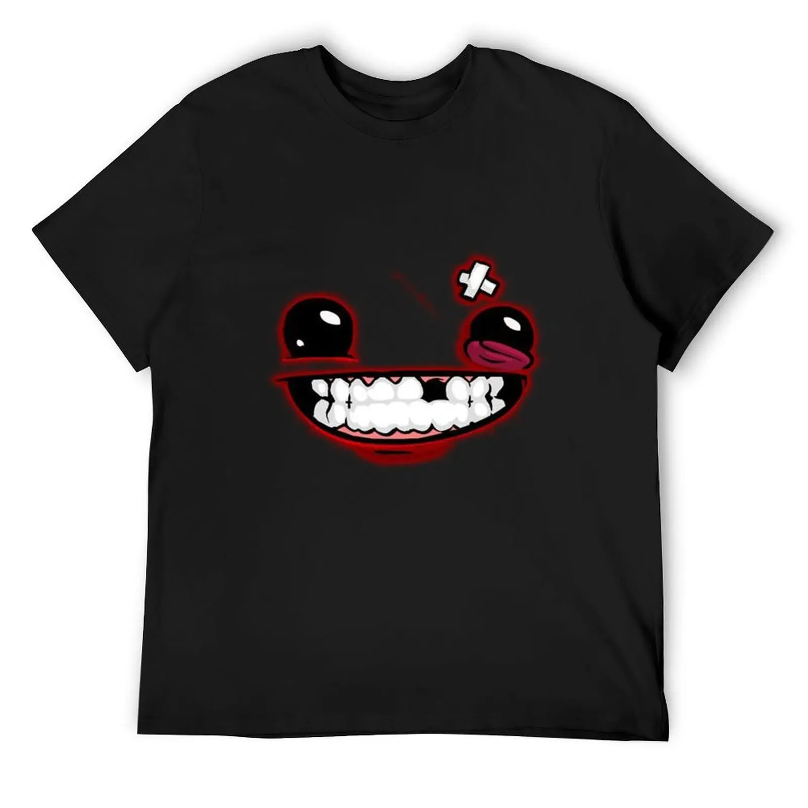 

SuperMeatBoyLogo T-Shirt vintage graphic tee cheap stuff croswit shirt man Aesthetic clothing Men's t-shirt
