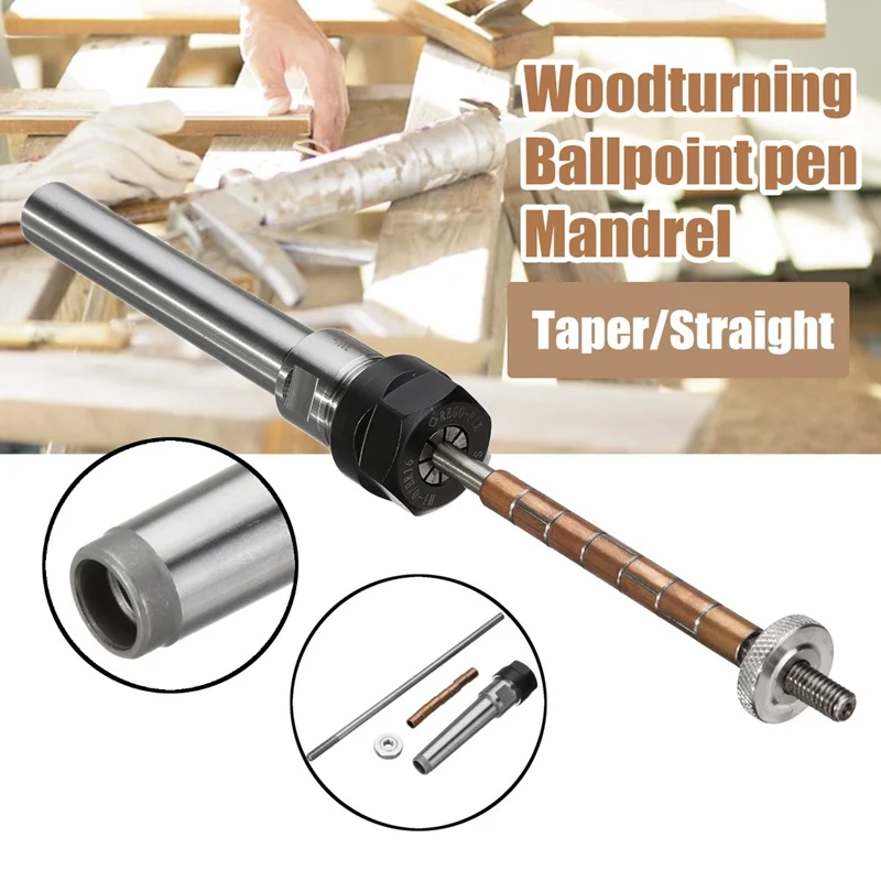 Gỗ Có Thể Hoán Đổi Cho Nhau Sống Trung Tâm Bút Mandrel Tiết Kiệm MT2 Morse Côn 2 Vỏ Bút Làm Từ Woodturning Dụng Cụ Gỗ Tiện Dụng Cụ