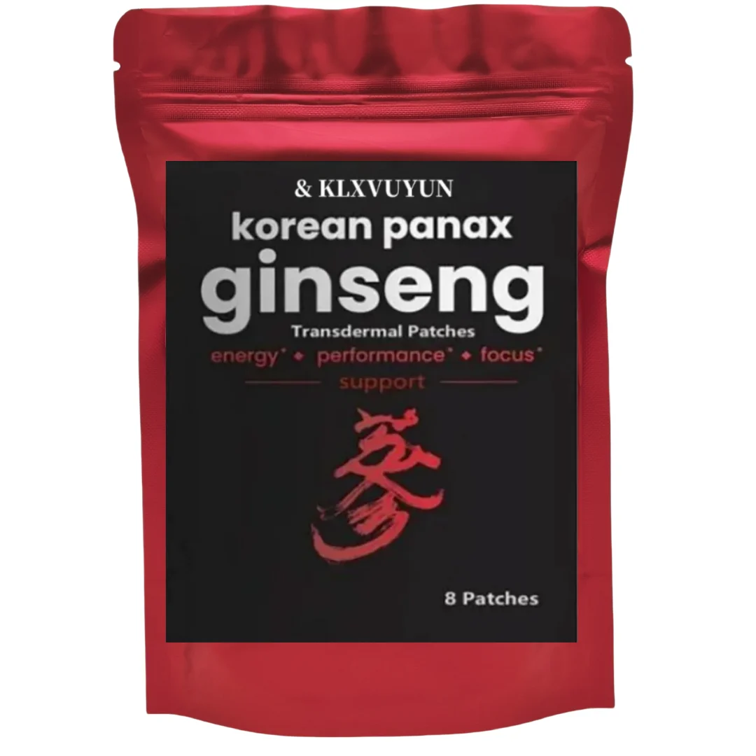 Panax Ginseng rojo coreano 5000mcg 8 parches transdermicos fortaleza raíz ct suplemento en polvo con alto ginsenosides